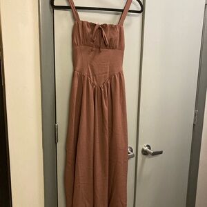 Brown Midi Dress